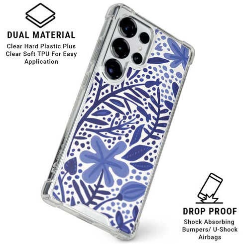 Blue Garden by Cat Coq Galaxy S25 Ultra Clear Case